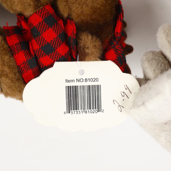 Vtg 1999 Wishpets Chocolate Moose 6'' Stuffed Mini Plush & Hang Tag - Picture 11 of 11